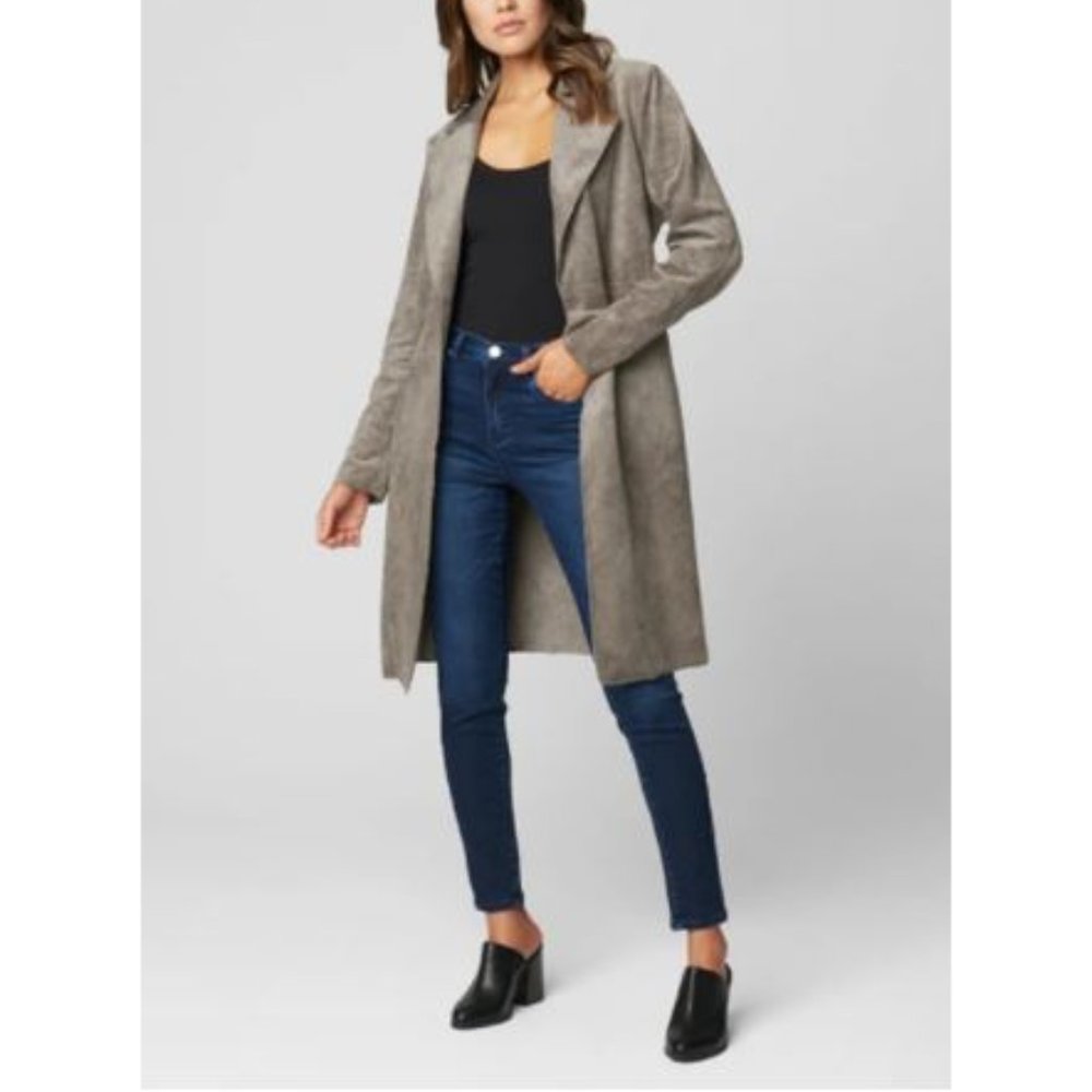 🔆NWT BlankNYC Faux Suede Belted Trench Coat